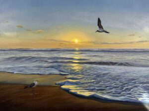 Avon Sun Rise 18x24 oil on Canvas