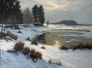 Original Oil Painting "Cold Calm"